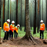 **

"A community planting native trees in a restored Portuguese forest, fully clothed volunteers, appropriate attire, safe for work, family-friendly, perfect anatomy, correct proportions, natural pose, vibrant colors, professional photography, high resolution. Focus on the joy of the volunteers and the beauty of the landscape."

**